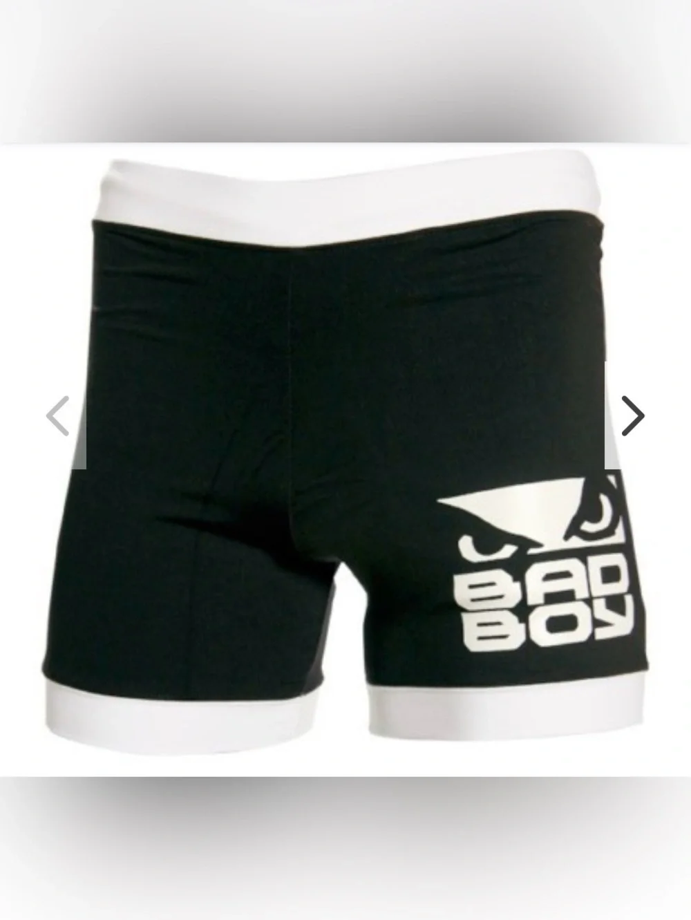 Bad Boy Men's Black Athletic Compression Shorts Classic Vale Tudo Size Small